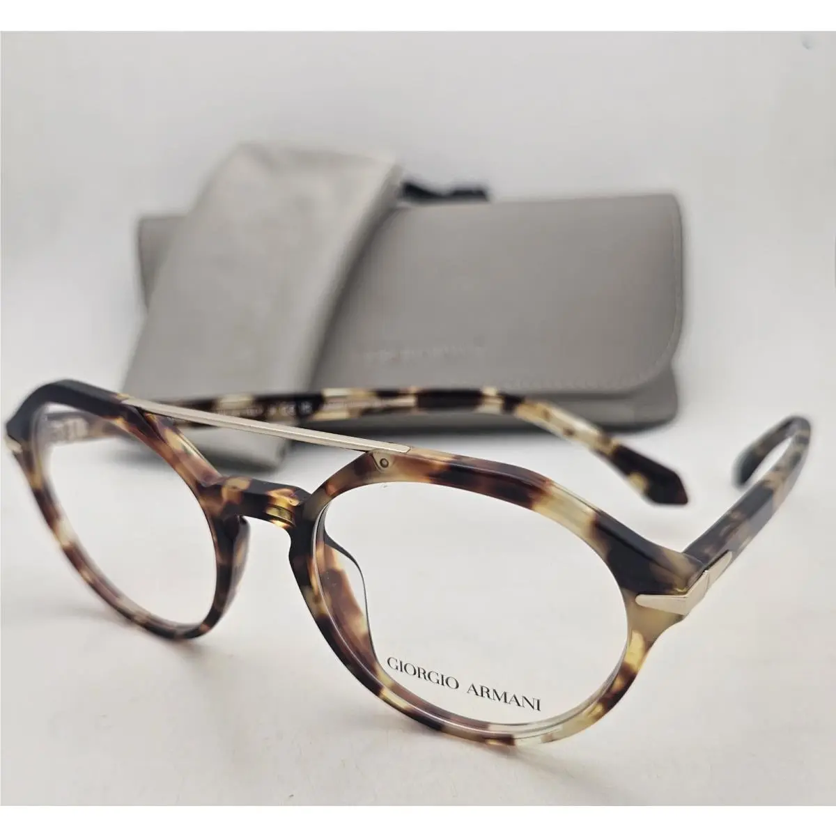 Eyeglasses AR 7278-U 6232 51-19 145 Havana Gialla Gold Frames by Giorgio Armani