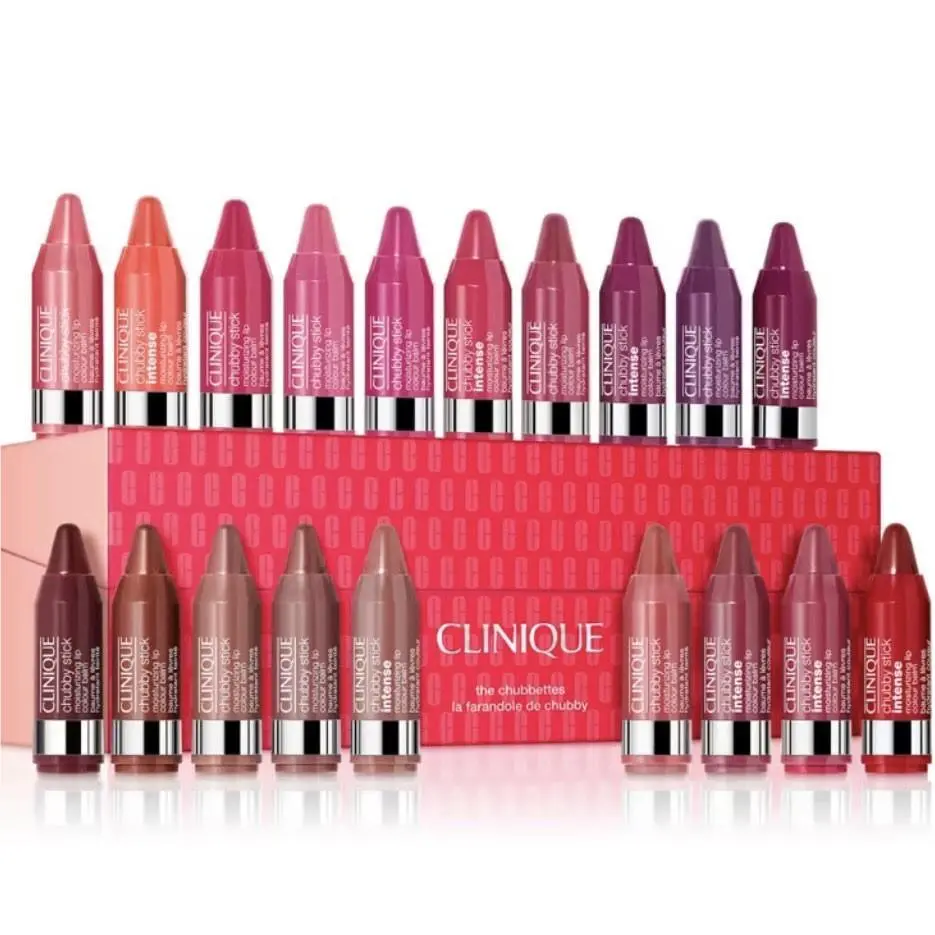 Clinique The Chubbettes 20pc Chubby Stick Moisturizing Lip Colour Balm Minis Set