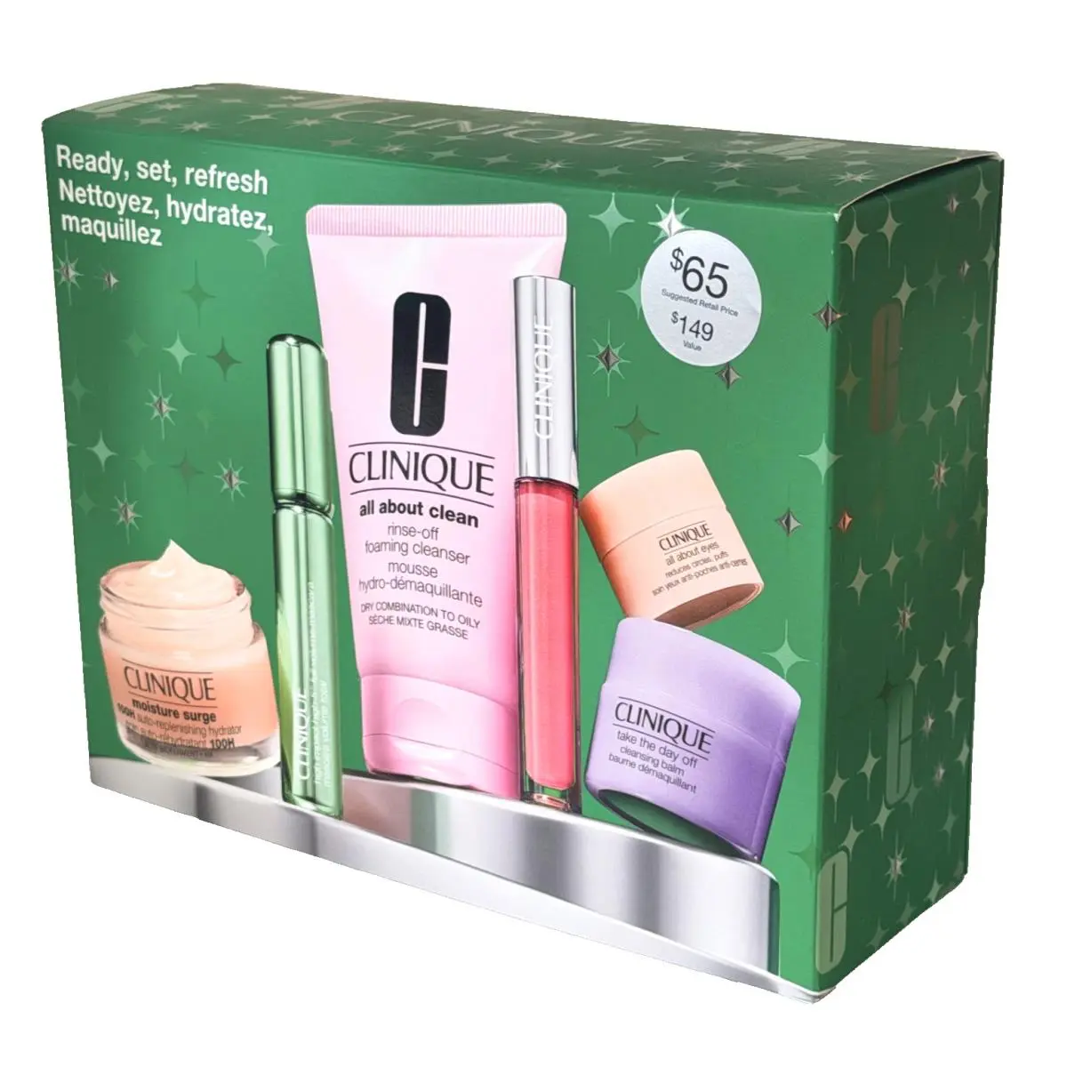 Clinique Ready Set Refresh: Hydrating Skincare Everyday Makeup Set 6 Piece