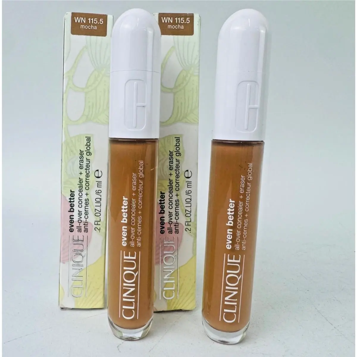 Clinique Even Better All-over Full Coverage Concealer + Eraser Makeup WN 115.5