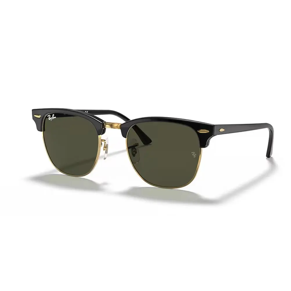 Ray-ban 51mm. Clubmaster Classic Black Gold G-15 Green 0RB3016-W036551 by Ray-Ban