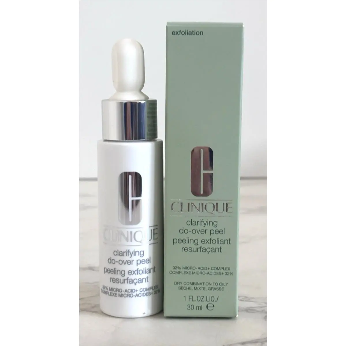 Clinique Clarifying Do-over Peel Exfoliation Dye Combination To Oily Skin 1Oz