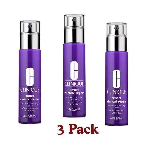 3 Pack Clinique Smart Clinical Repair Wrinkle Correcting Serum 1 oz /30ml