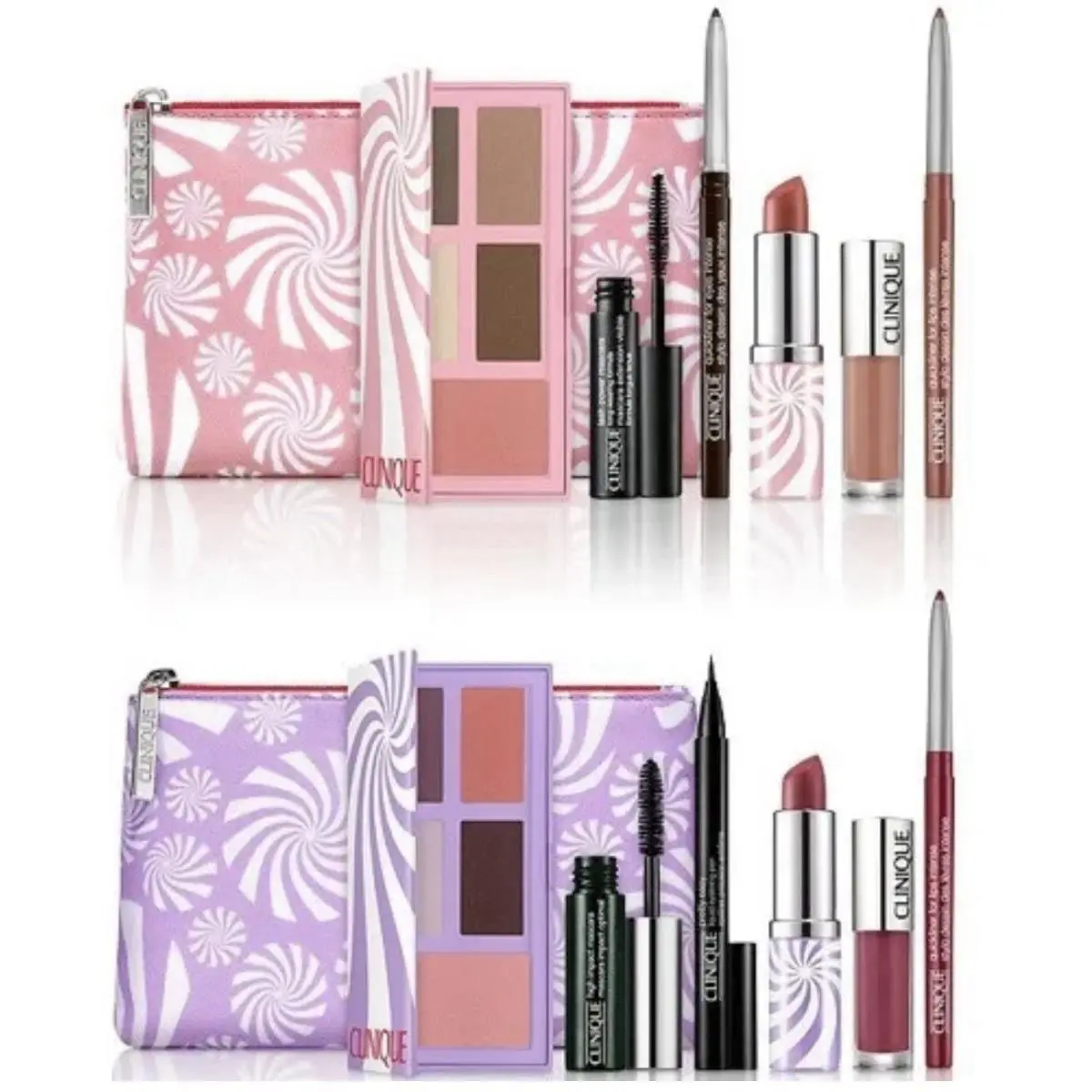 Clinique Double The Delicious 12pc Set Lip Color Liner Palette Mascara-new