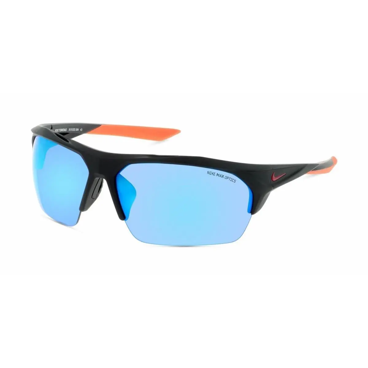 Nike TERMINUS-M-EV1031-064-7615 Sunglasses 76mm - Frame: Black, Lens: GREY BLUE