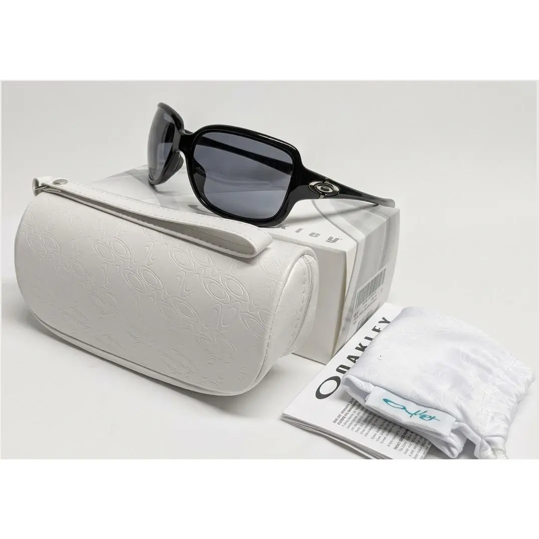 Oakley Break Point Polish Black/gray Oversized Sunglasses OO9168-01