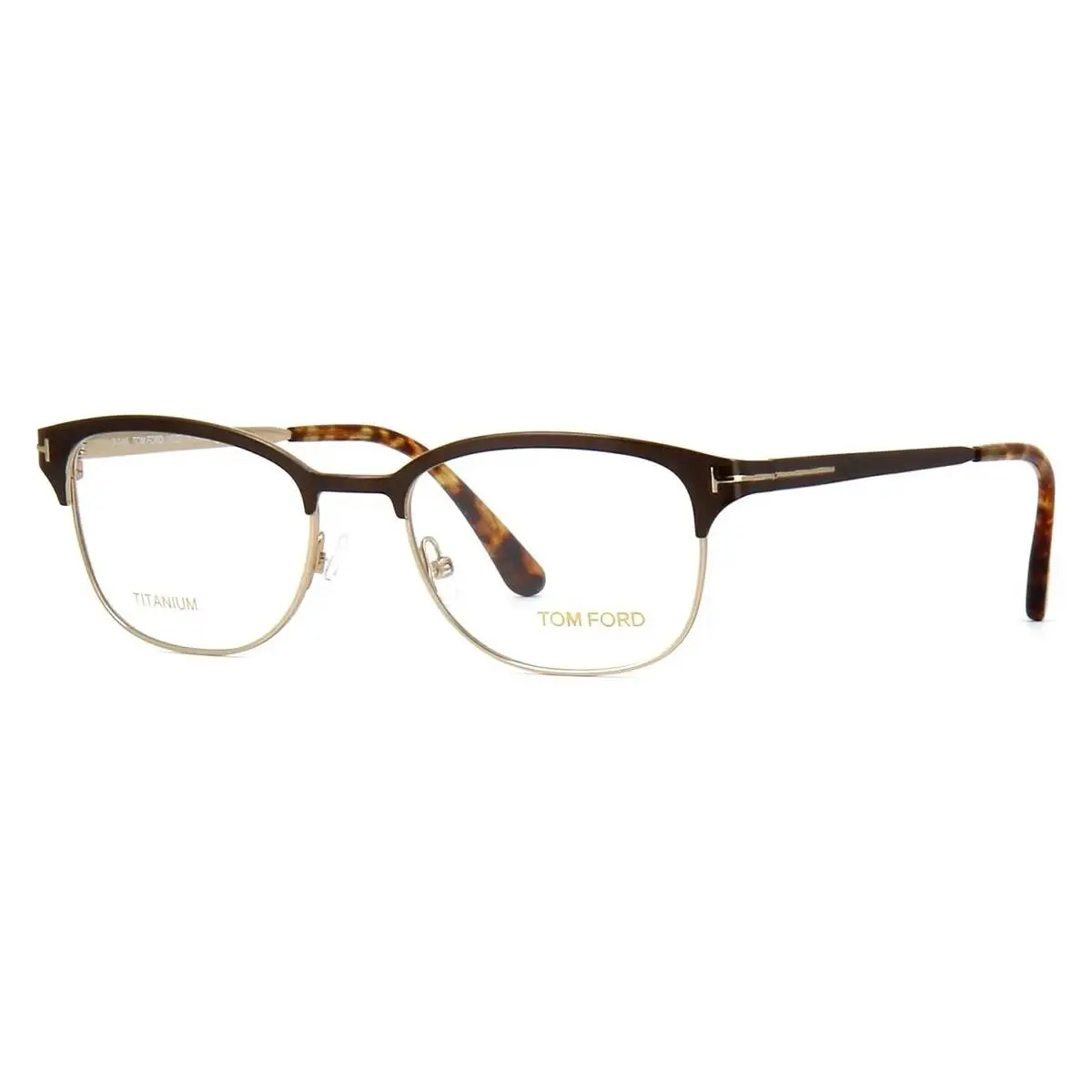 Tom Ford FT TF5381 050 Oval Matte Brown 52 mm Eyeglasses