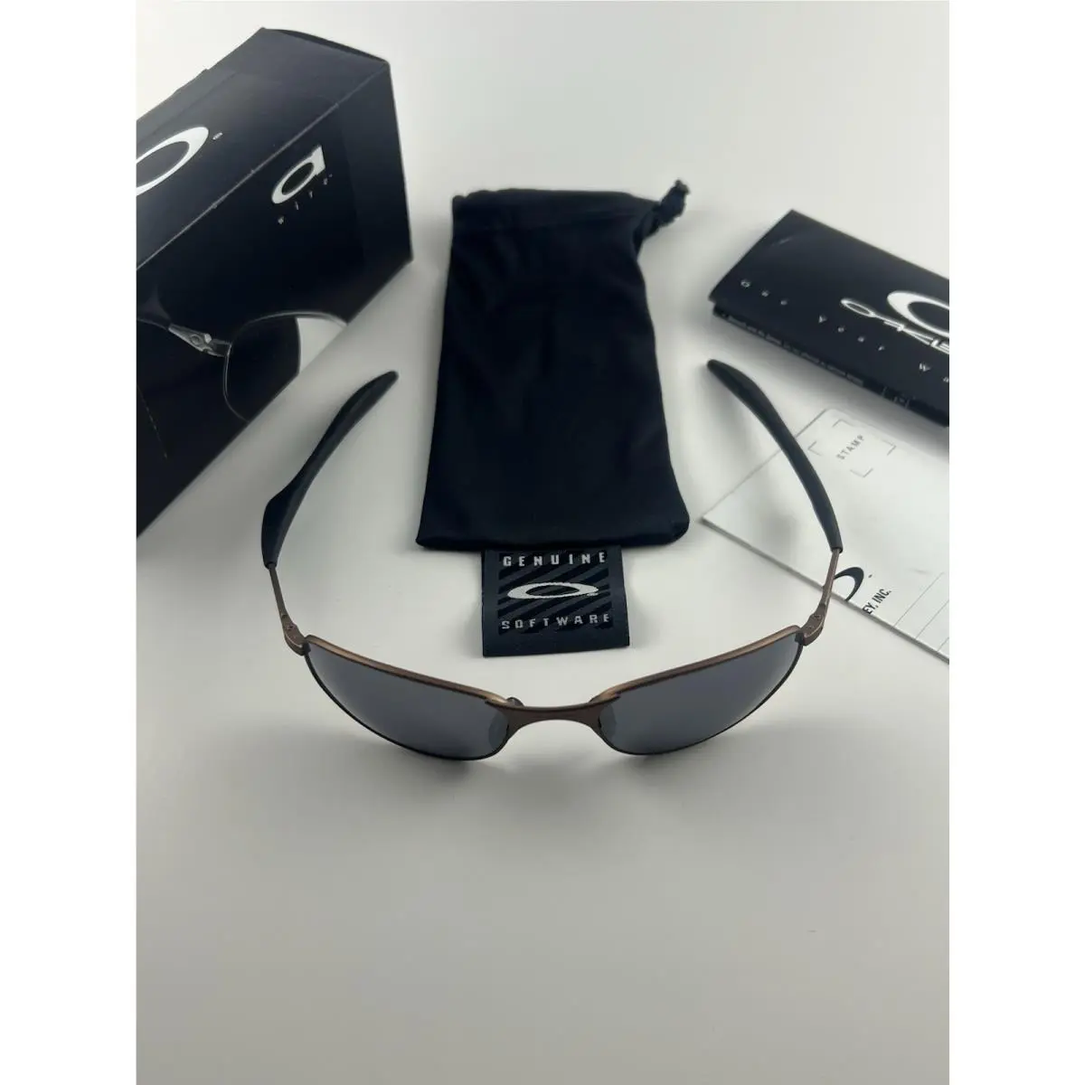 Oakley A Wire 1.0 Copper Frame Black Iridium Long Earsocks 05-575 C E 2.0