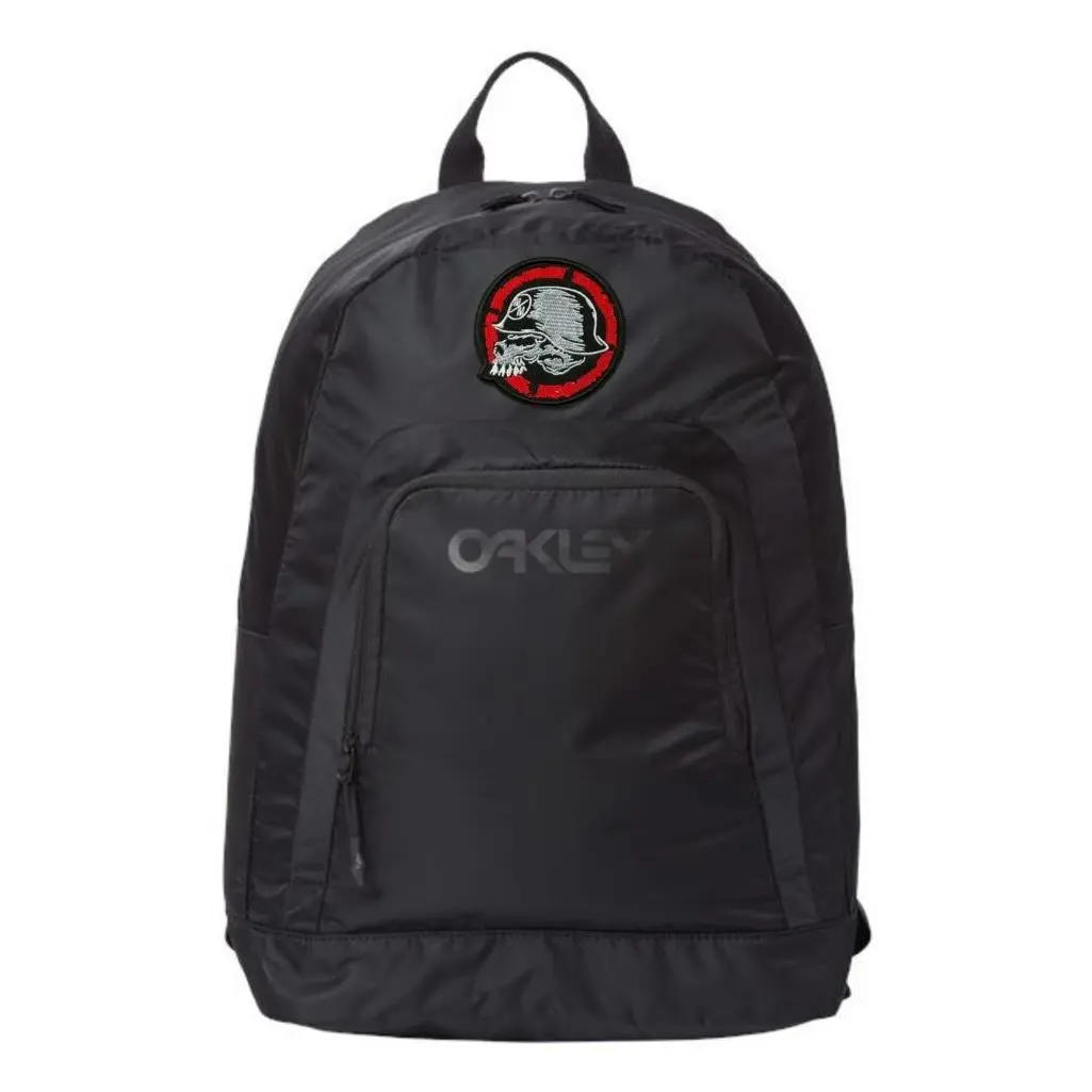 Oakley x Metal Mulisha Skull Head Patch 23L Backpack Black Made IN Usa