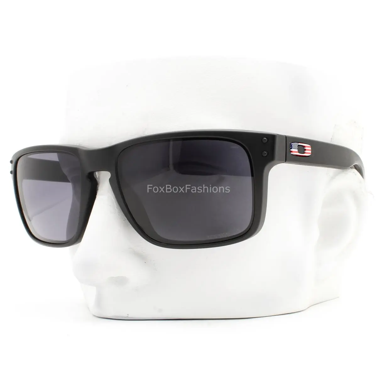 Holbrook Sunglasses Matte Black Usa Flag Logo Prizm OO9102-T755 W/pouch by Oakley