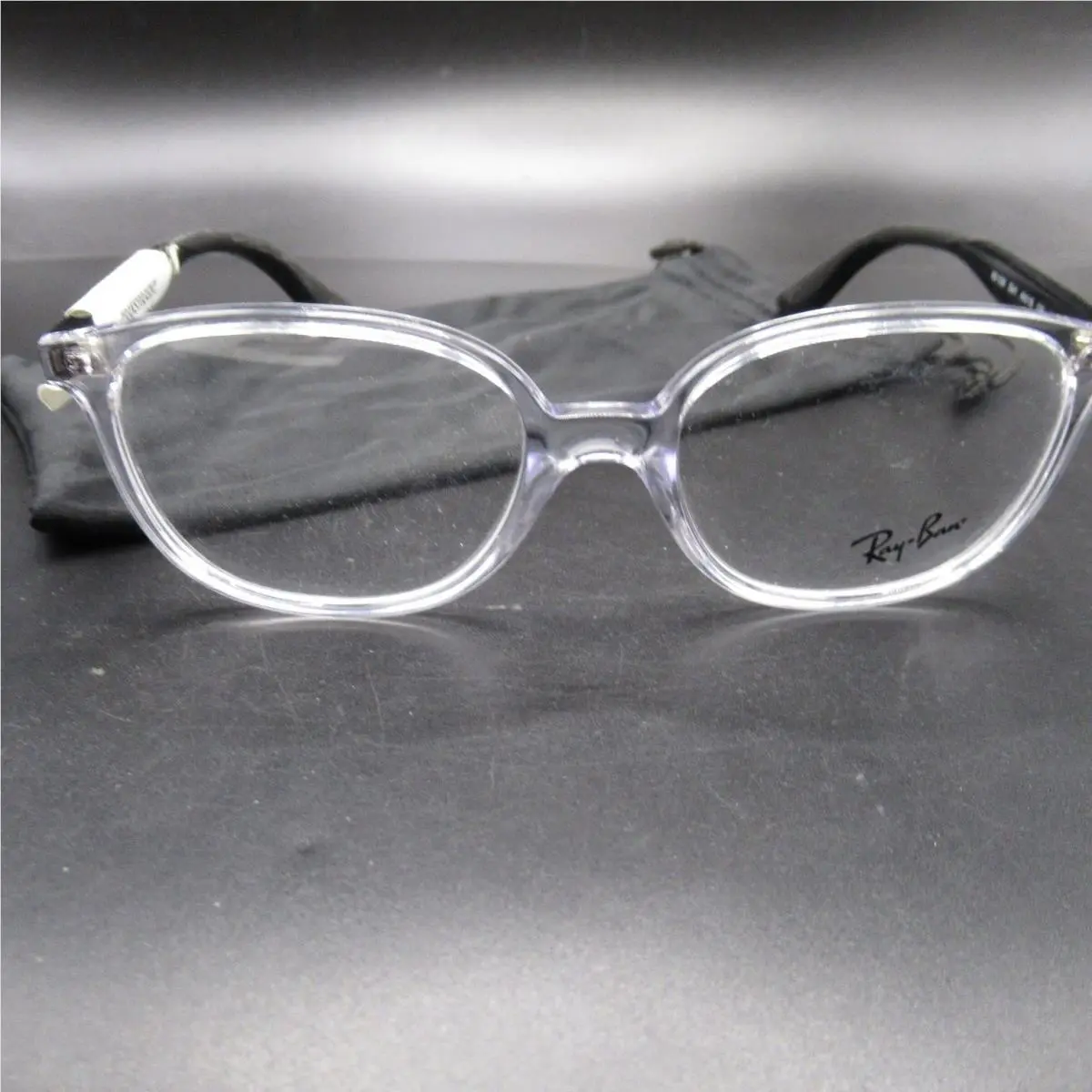 Ray-ban RY 1598 3541 Transparent Clear Black Eyeglass Frames 49-16-130 by Ray-Ban