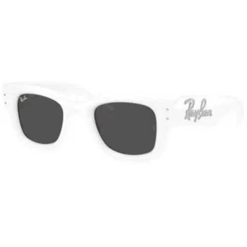Ray-ban RB 4940 B White with Strass / Dark Grey 686387 Size 47 Sunglasses by Ray-Ban