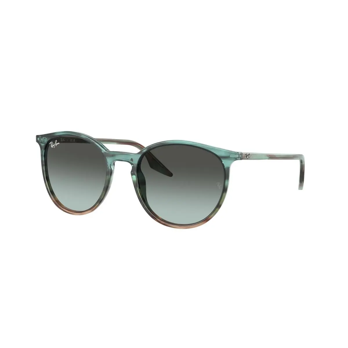 Ray-ban RB 2204 Striped Blu Gradient Green 1394GK Size 54 Sunglasses by Ray-Ban