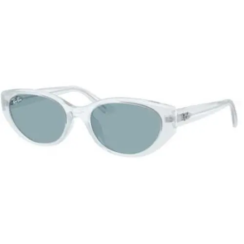 Ray-ban RB 4457 D Transparent Ice / Blue 687280 Size 55 Sunglasses by Ray-Ban
