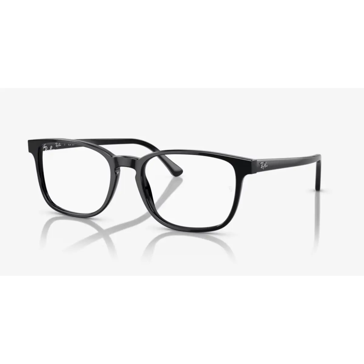 Ray-ban Mr. Burbank Eyeglasses RB 5418 2000 54-19 145 Shiny Black Frames - Frame: Black, Lens: Demos with Imprint