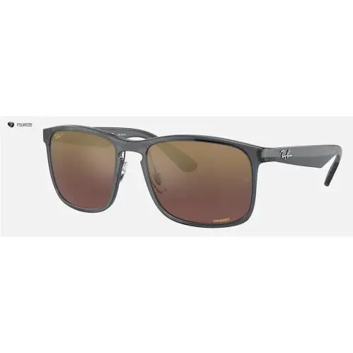 Ray Ban 4264 Purple Mirror Polarized + Grey RB4264 876/6B 58-18 by Ray-Ban