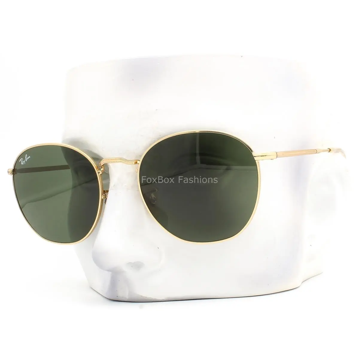 Ray-ban Rob Sunglasses RB 3772 001/31 Arista Gold Green G-15 Glass with Case by Ray-Ban