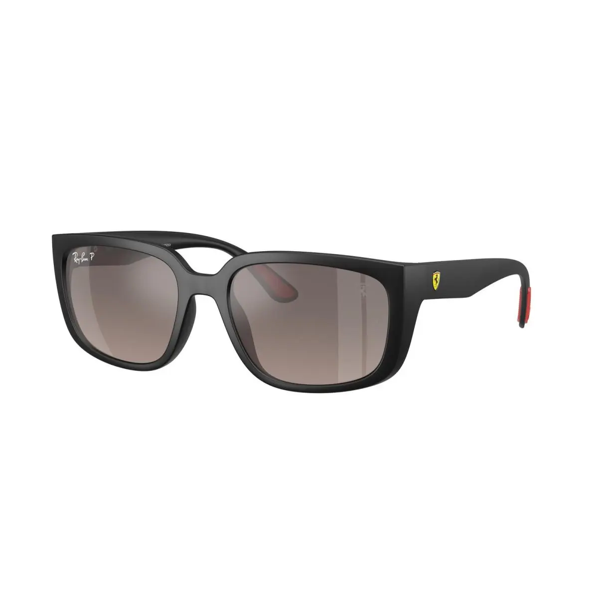 Ray-ban RB 4443 M Matte Black Grey Mirror Polar F6025J Size 57 Sunglasses