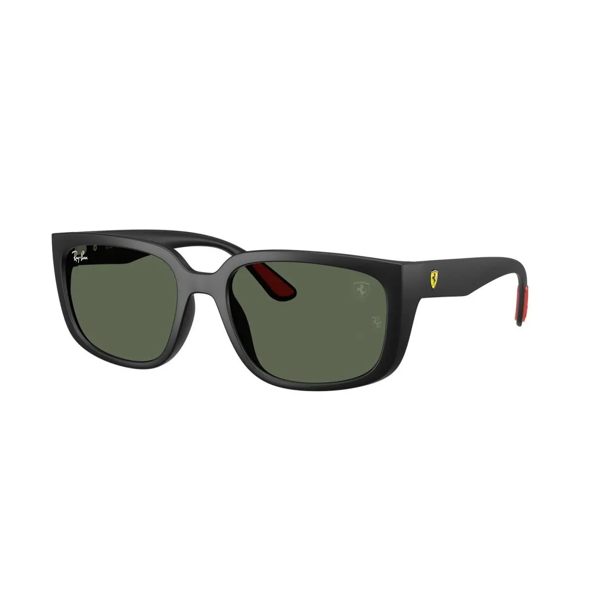 Ray-ban RB 4443 M Matte Black Dark Green F60271 Size 57 Sunglasses