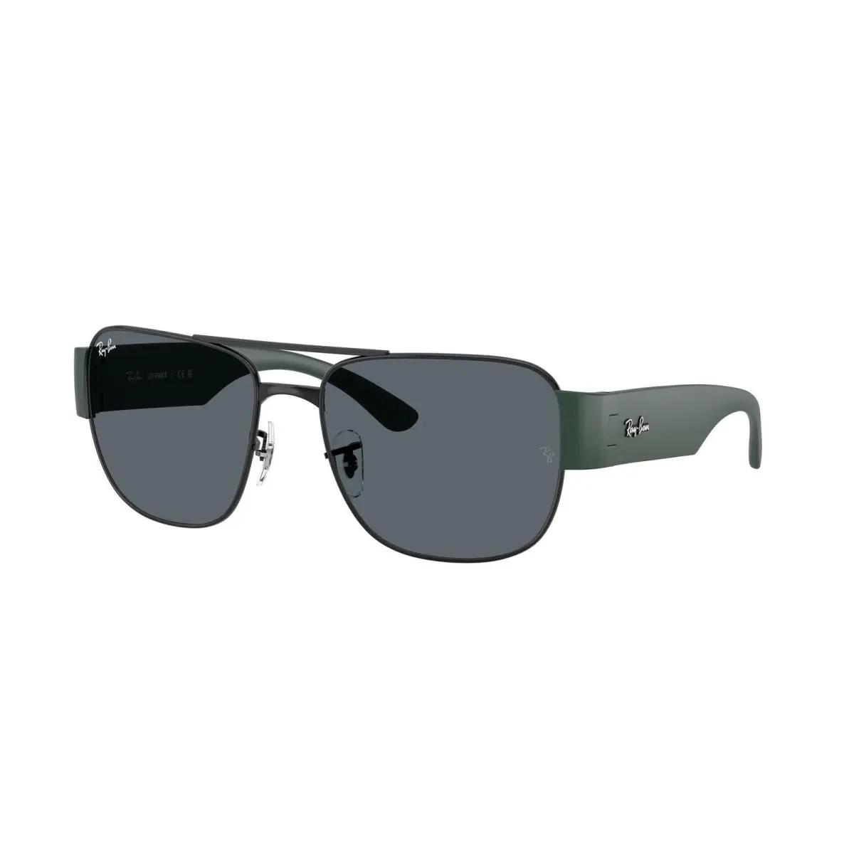 Ray-ban RB 3756 Black / Green Crystal Standard 926931 Size 59 Sunglasses