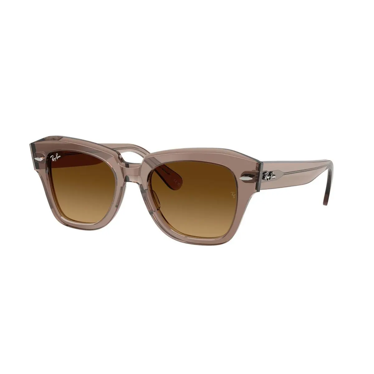 Ray-ban RB 2186 Transparent Light Brown / Gradient 682785 Size 49 Sunglasses