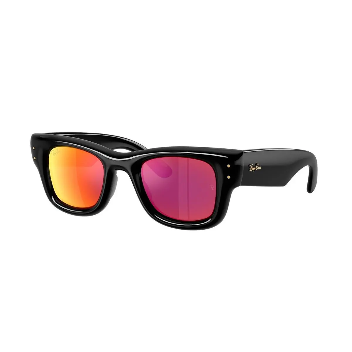 Ray-ban RB 4940 Black / Brown Mirror Orange 601/6Q Size 50 Sunglasses