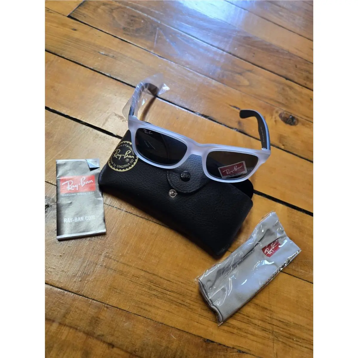 Ray-ban RB 4165 Justin 6512/87 Translucent Black Frame Sunglasses 50-16-145 by Ray-Ban