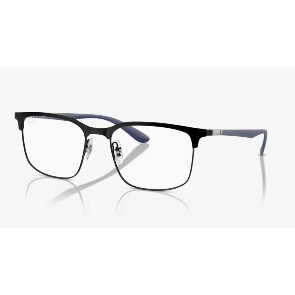 Ray-ban Liteforce Eyeglasses RB 6518 3171 55-19 145 Black Blue Square Frames by Ray-Ban
