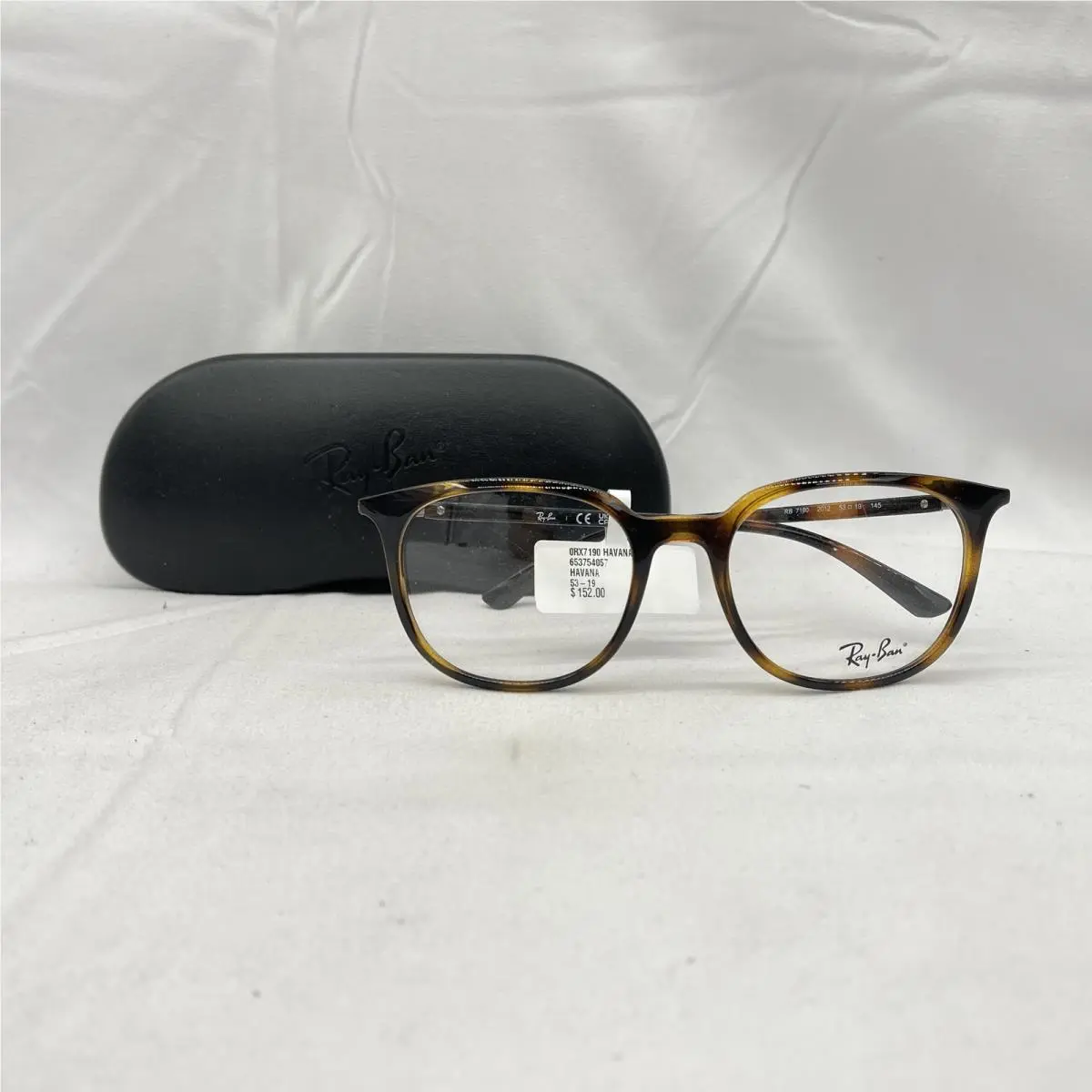 Ray-ban RX7190 Square Eyeglass Frames 51 mm Havana by Ray-Ban