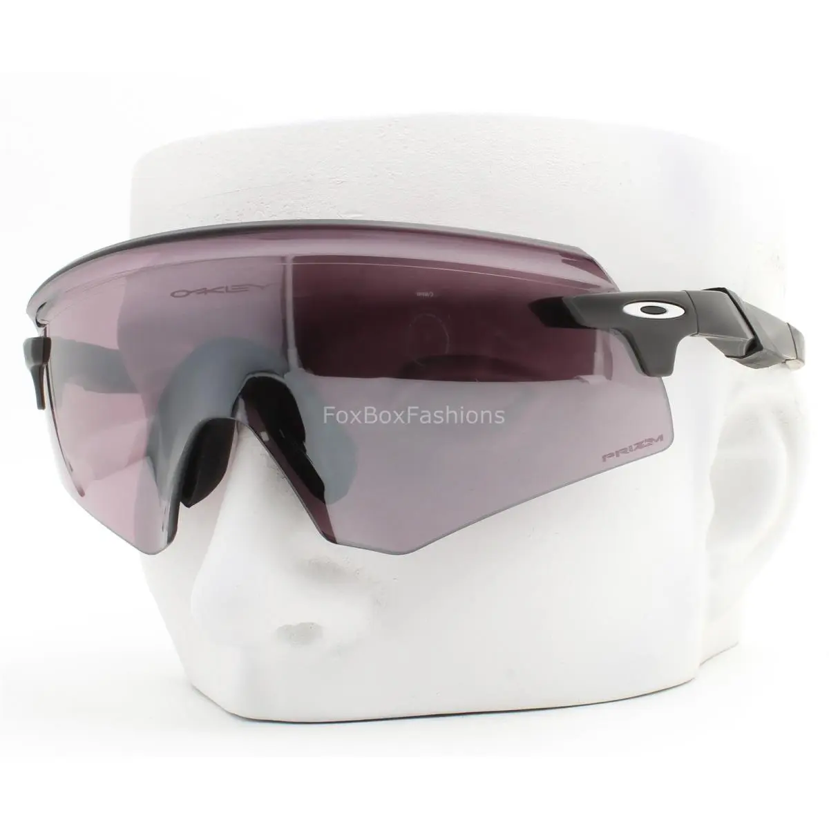 Oakley Encoder Shield Sunglasses Matte Gray Prizm Road Black OO9471-1336 W/case