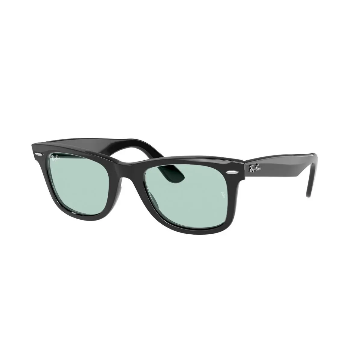 Ray-ban RB 2140 F Wayfarer Black Blue Grey 901/64 Size 52 Sunglasses