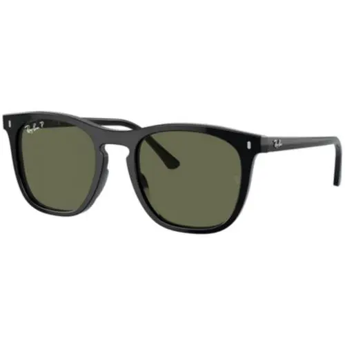 Ray-ban RB 2210 Black / Polar Green Crystal Polarized 901/58 Size 53 Sunglasses by Ray-Ban
