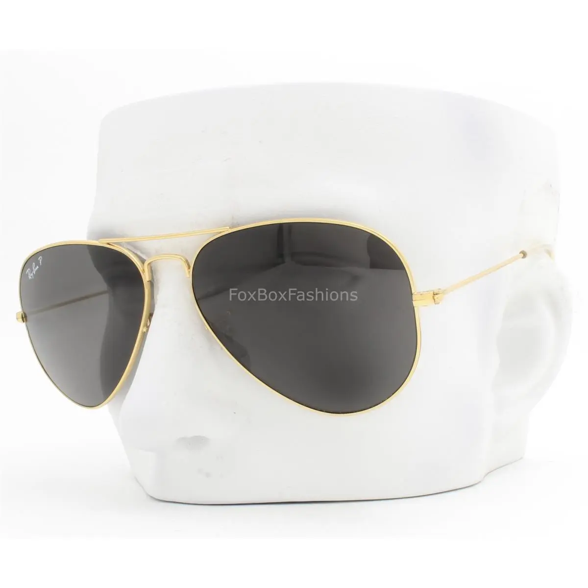 Ray-ban Aviator Sunglasses RB3025 9196/48 Shiny Gold Black Polarized 58mm W/case by Ray-Ban