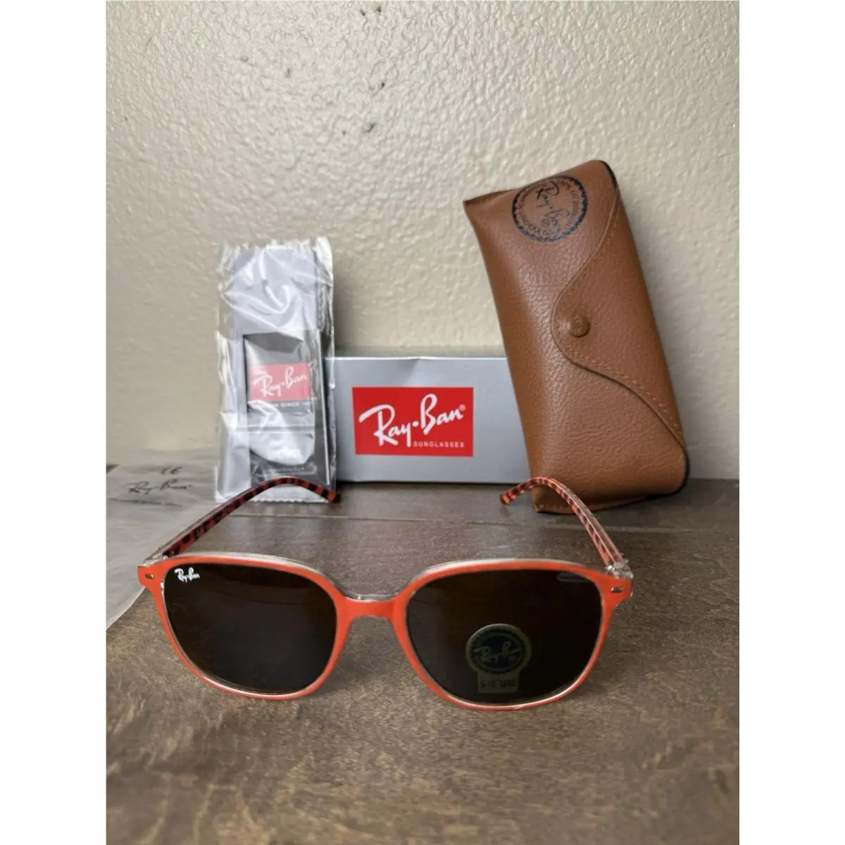Ray-ban RB2193 13142/3F Tortoise Orange/brown Sunglasses Leonard by Ray-Ban