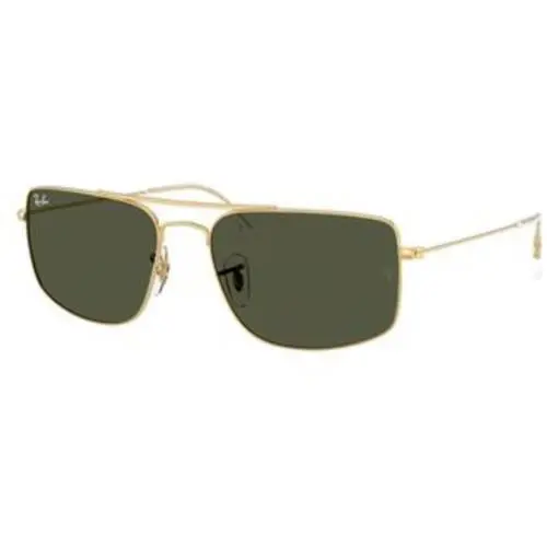 Ray-ban RB 3779 Arista / Green Crystal Standard 001/31 Size 56 Sunglasses by Ray-Ban