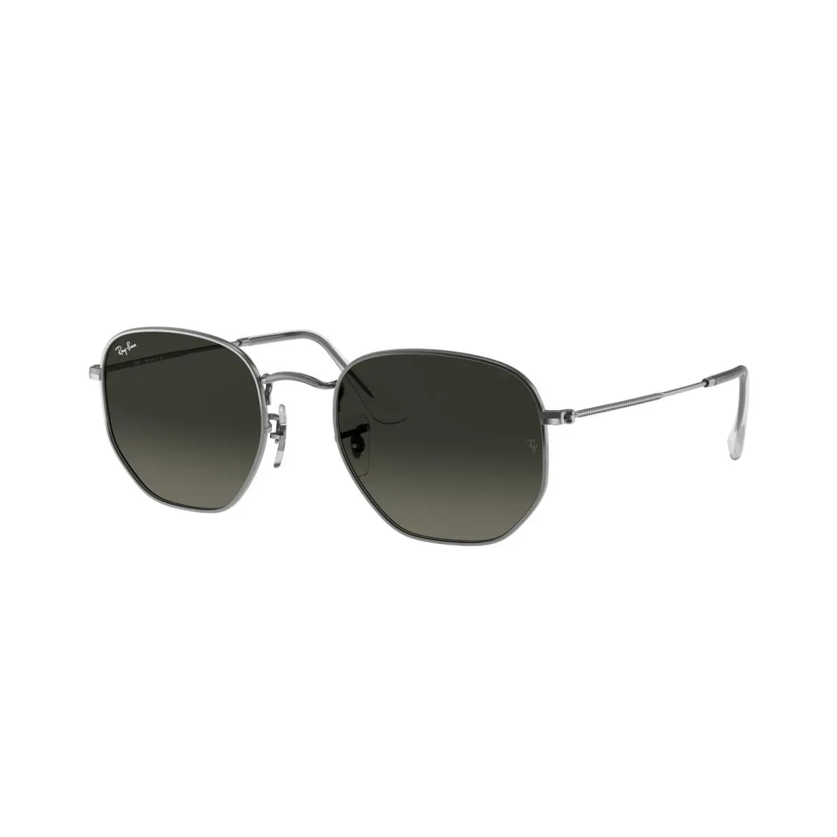 Ray-ban RB 3548 N Hexagonal Gunmetal Light Grey 004/71 Size 54 Sunglasses by Ray-Ban