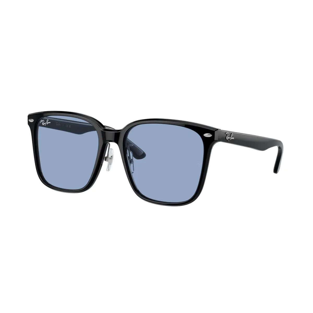Ray-ban RB 2206 D Black Light Blue 901/72 Size 57 Sunglasses by Ray-Ban