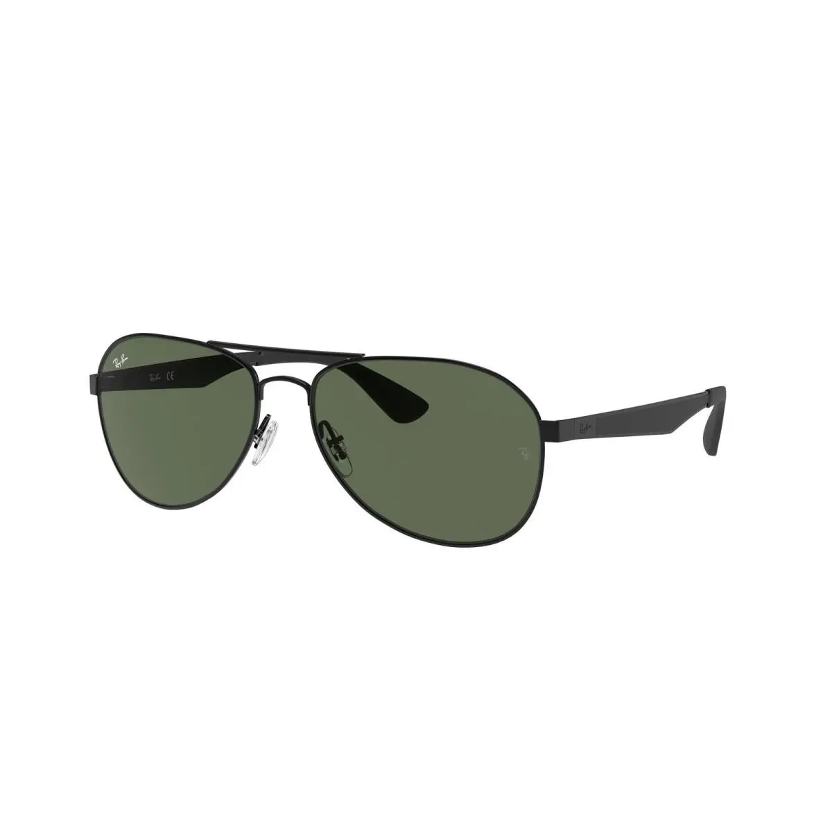 Ray-ban RB 3549 Matte Black Dark Green 006/71 Size 58 Sunglasses by Ray-Ban