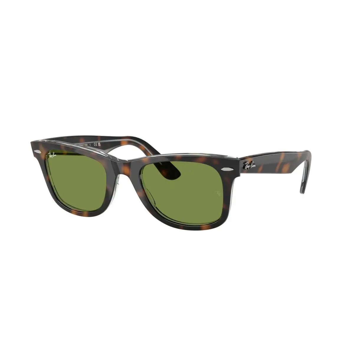 Ray-ban RB 2140 Dark Havana On Multicolor / Green 14134E Size 50 Sunglasses