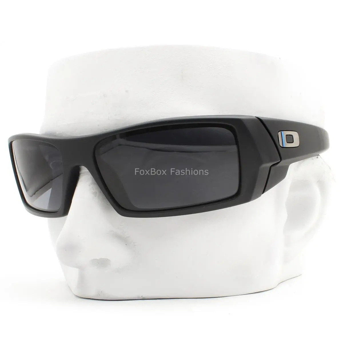 Oakley Gascan Sunglasses Matte Black Thin Blue Line OO9014-1160 with Pouch
