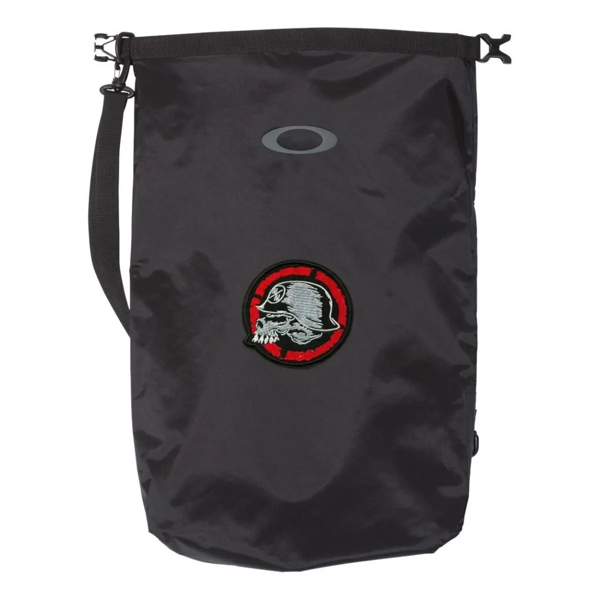 Oakley x Metal Mulisha Skull Head Patch 22L Dry Pack Black Made IN Usa