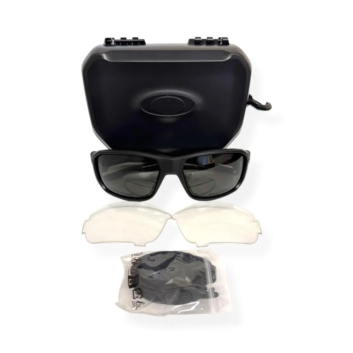 Ballistic Hnbl Sunglasses Matte Black Gray Clear Lens OO9452-0965 by Oakley