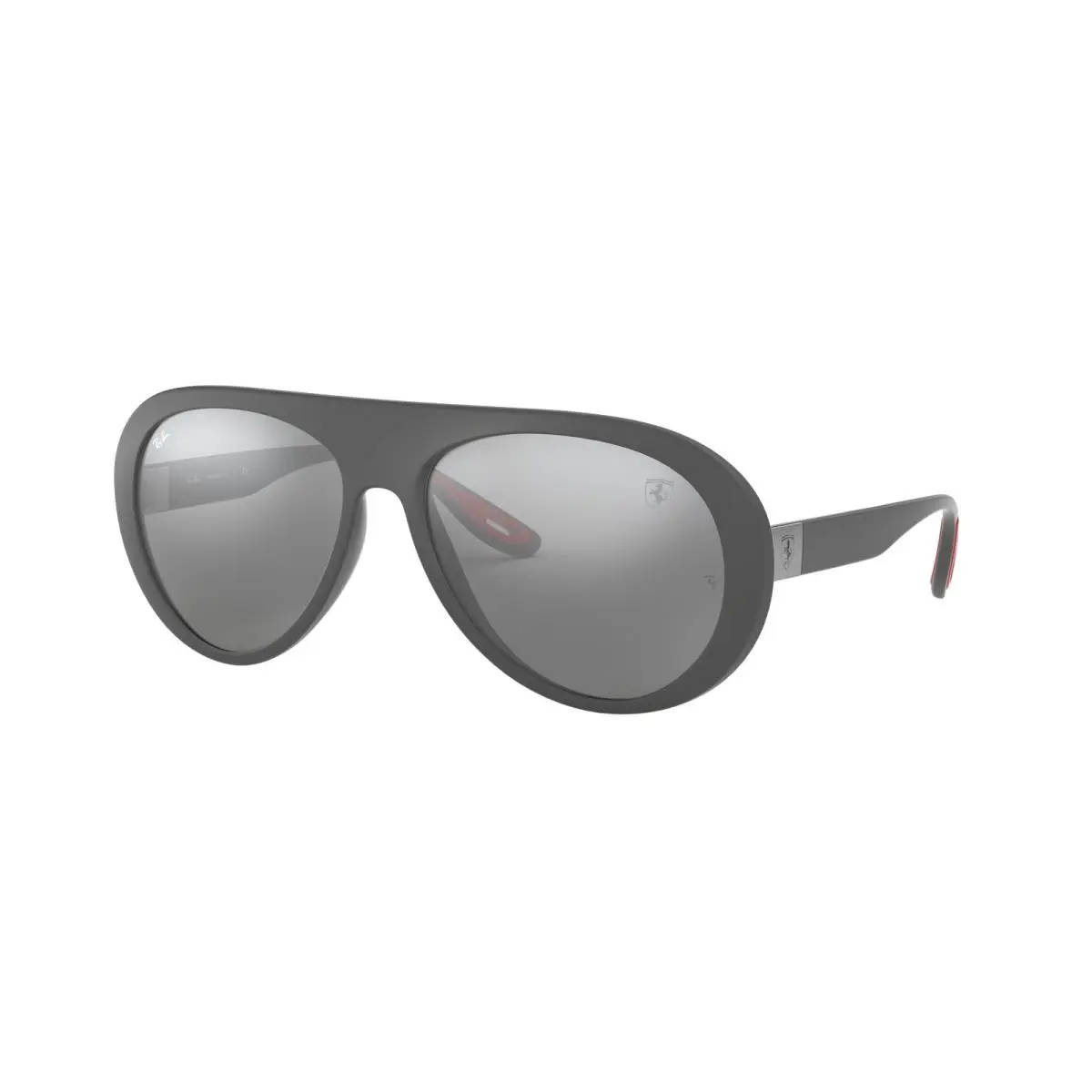Ray-ban RB 4310 M Ferrari Matte Grey Mirror F6266G Size 58 Sunglasses by Ray-Ban