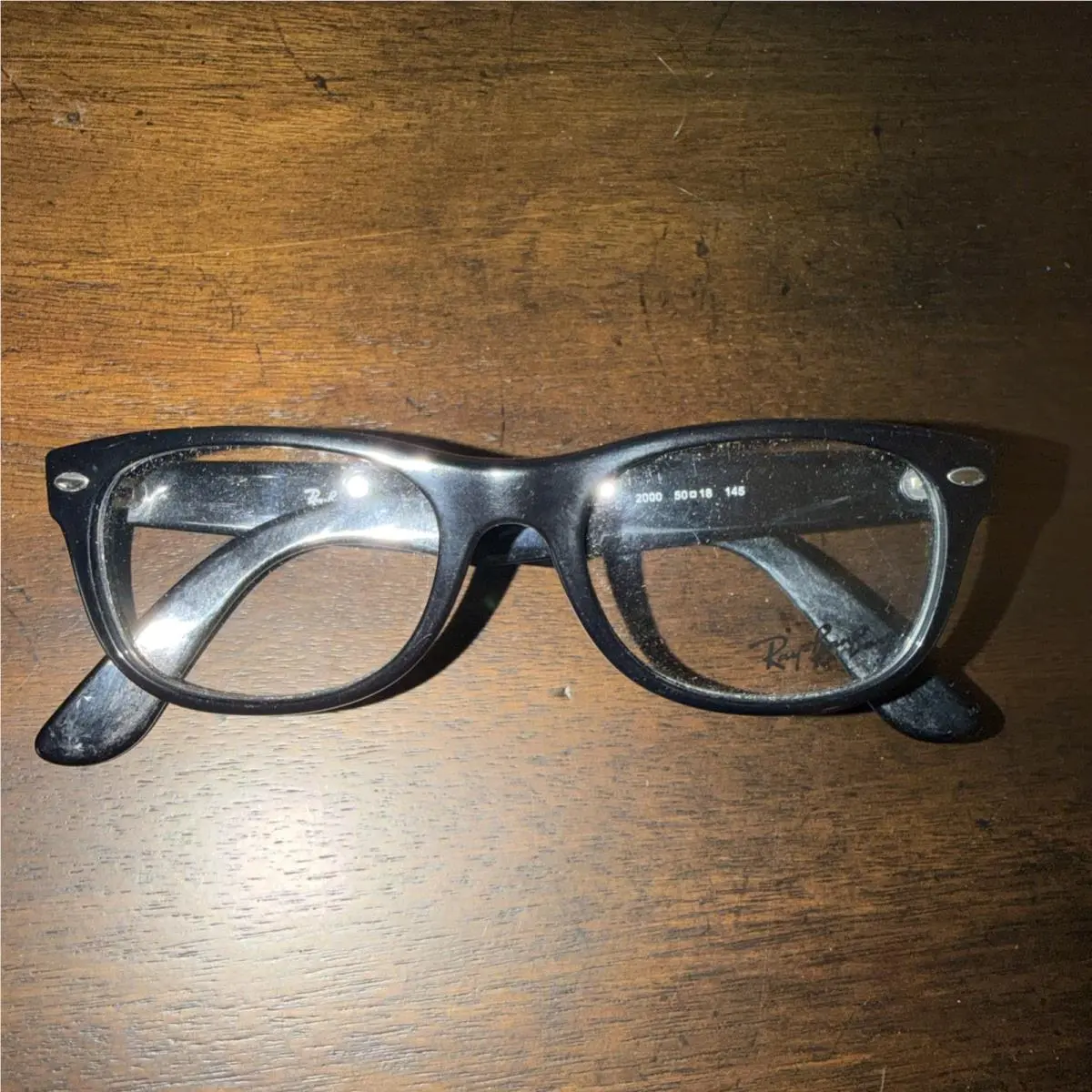Ray Ban Wayfarer Frames Only Black RB5184 2000 50-18-145 No Case Rx-able by Ray-Ban