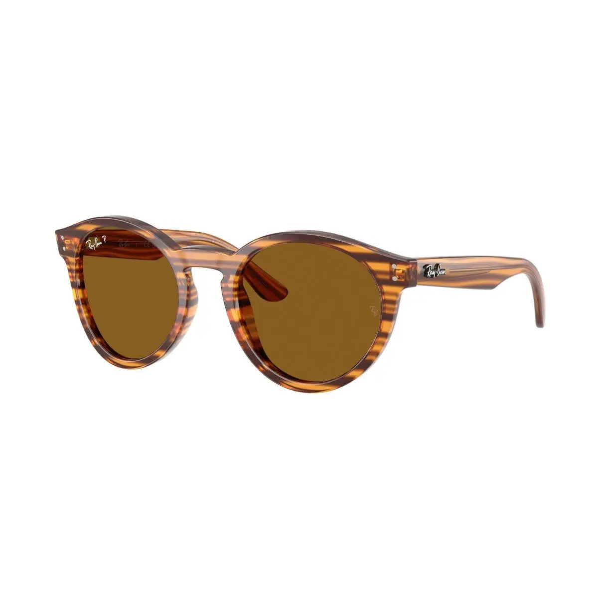 Ray-ban Rbr 0505 S Striped Havana / Dark Brown Polar 679183 Size 52 Sunglasses