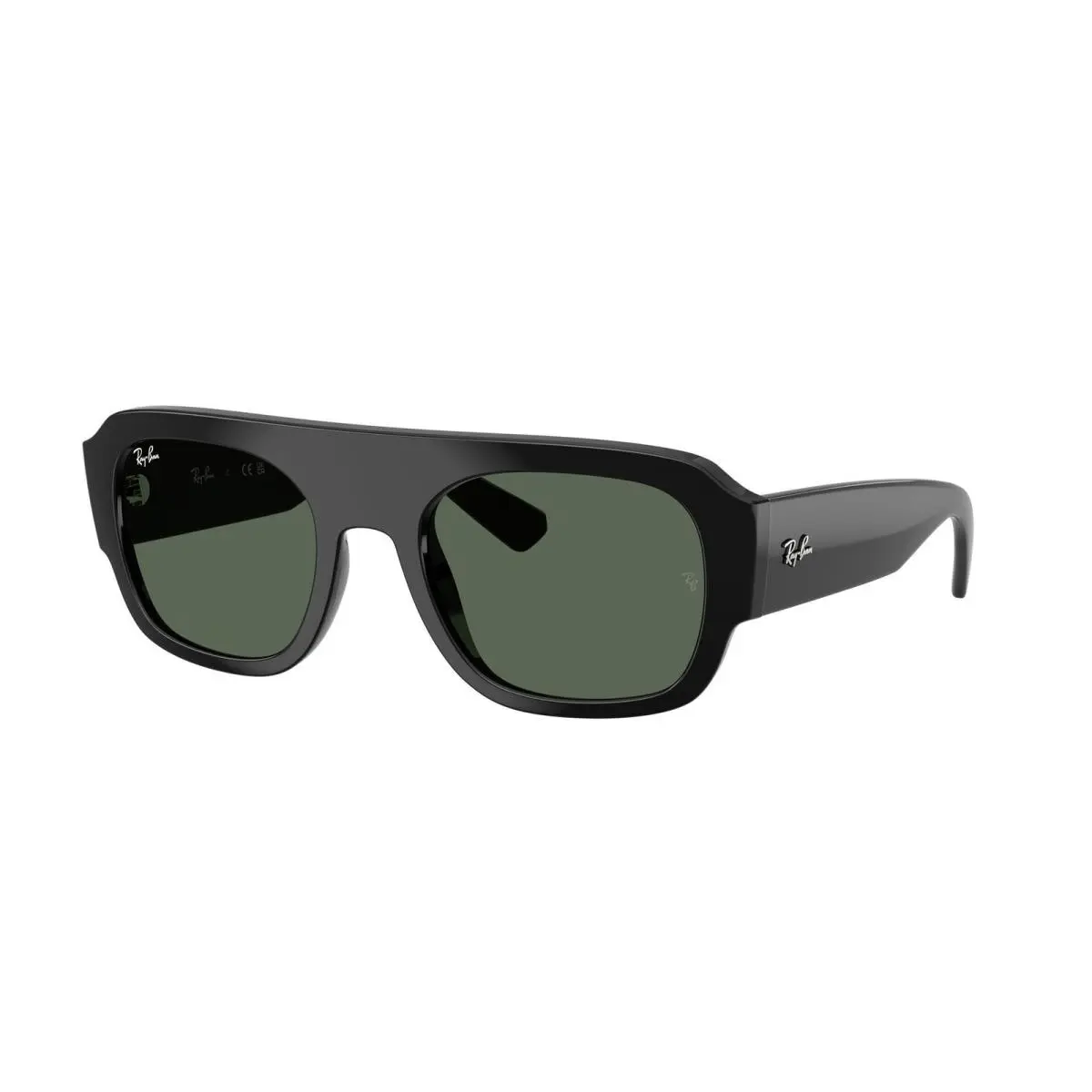 Ray-ban RB 2218 Black / Dark Green Polyamide Standard 667771 Size 55 Sunglasses by Ray-Ban