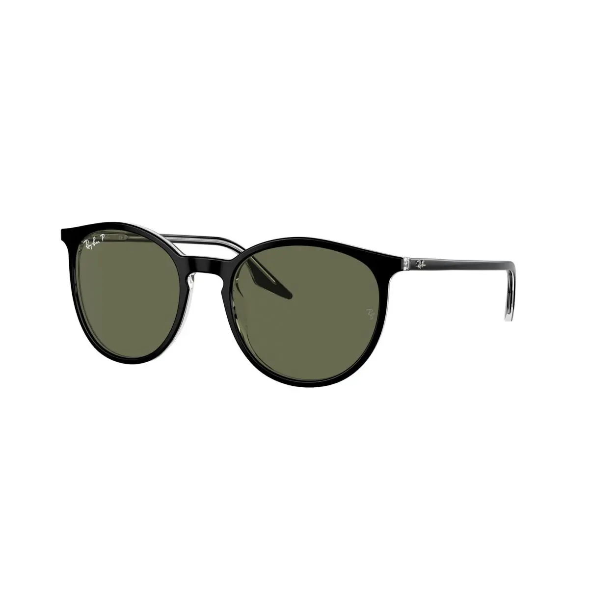 Ray-ban RB 2204 Black On Transparent Polar Gre 919/58 Size 51 Sunglasses