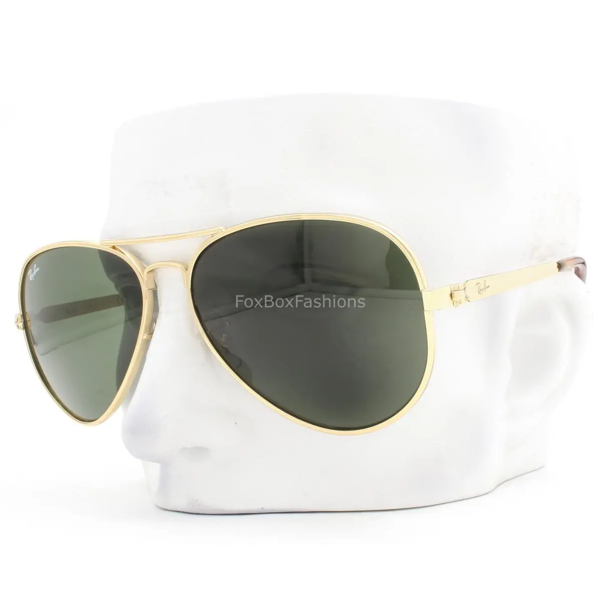 Ray-ban Aviator Max Sunglasses RB 3925 001/31 Arista Gold Green 62mm W/case by Ray-Ban