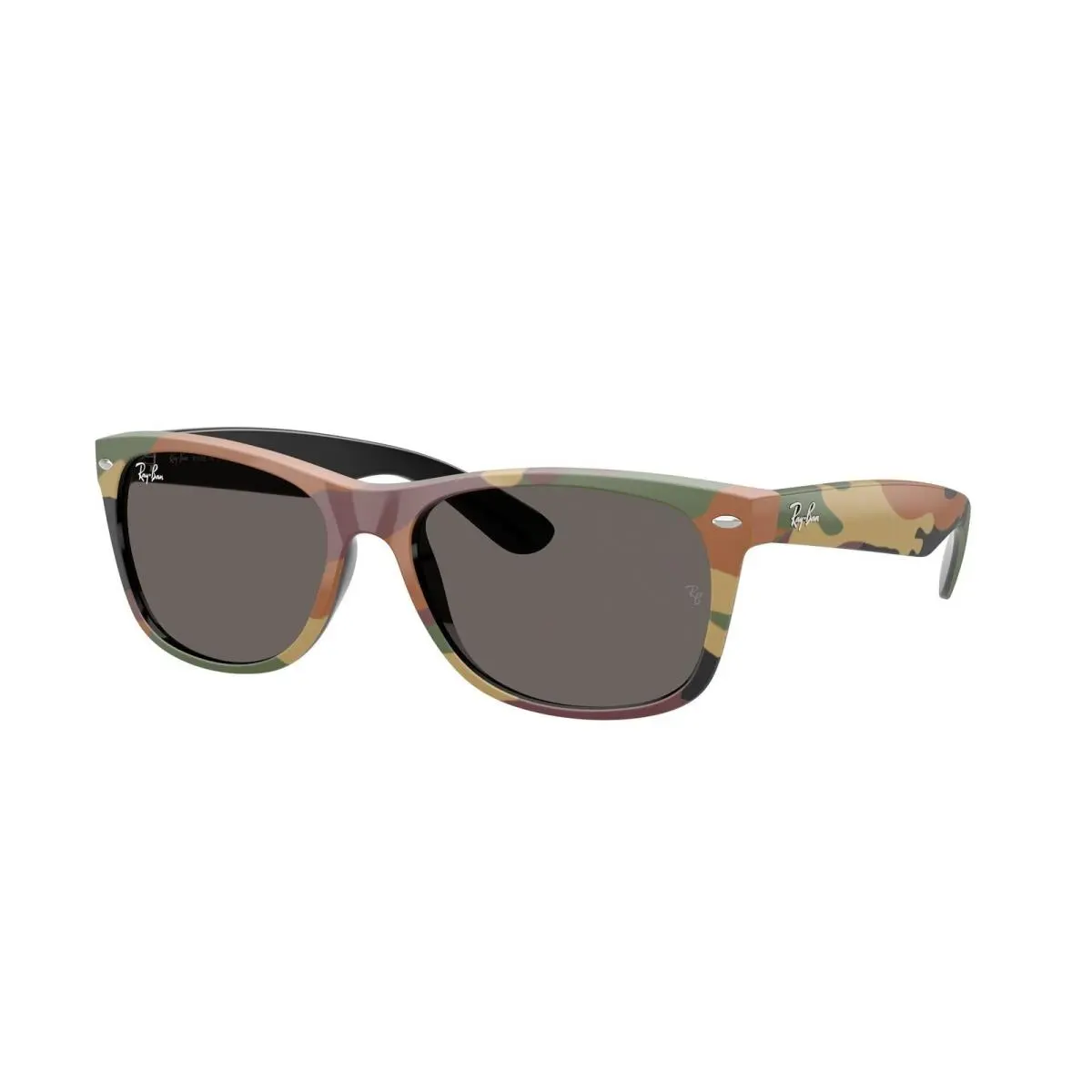 Ray-ban RB 2132 Black with Green Camu / Dark Grey 6822B1 Size 55 Sunglasses by Ray-Ban