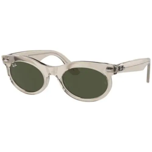 Ray-ban RB 2242 Photo Waves Grey / Green 138331 Size 53 Sunglasses by Ray-Ban